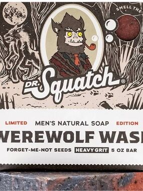Dr. Squatch Werewolf Wash Men’s Natural Soap - Cream/Brown Heavy Grit